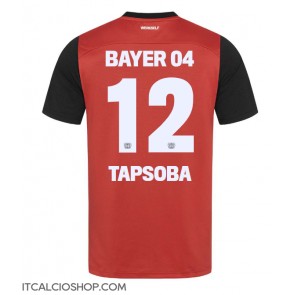 Bayer Leverkusen Edmond Tapsoba #12 Prima Maglia 2024-25 Manica Corta